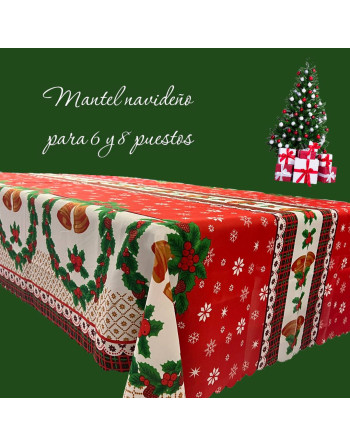 MANTEL NAVIDEÑO TELA